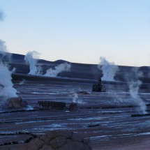 Some industrial equipment in the Geysers de Tatio